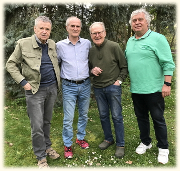 Dr. Reinhard Buchheim, Waldemar Ciepinski, Täve Schur und Dieter Blechschmidt
