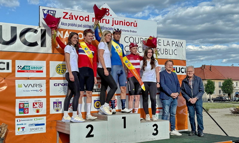 T&auml;ve Schur (rechts), der in liebevoller Weise auch "Mister Friedensfahrt" genannt wird, ist in diesem Jahr wieder bei der 53. Friedenstour der Junioren dabei