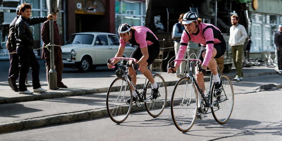Toralf Baumgarten 1980 beim Radrennen in Sch&ouml;nebeck