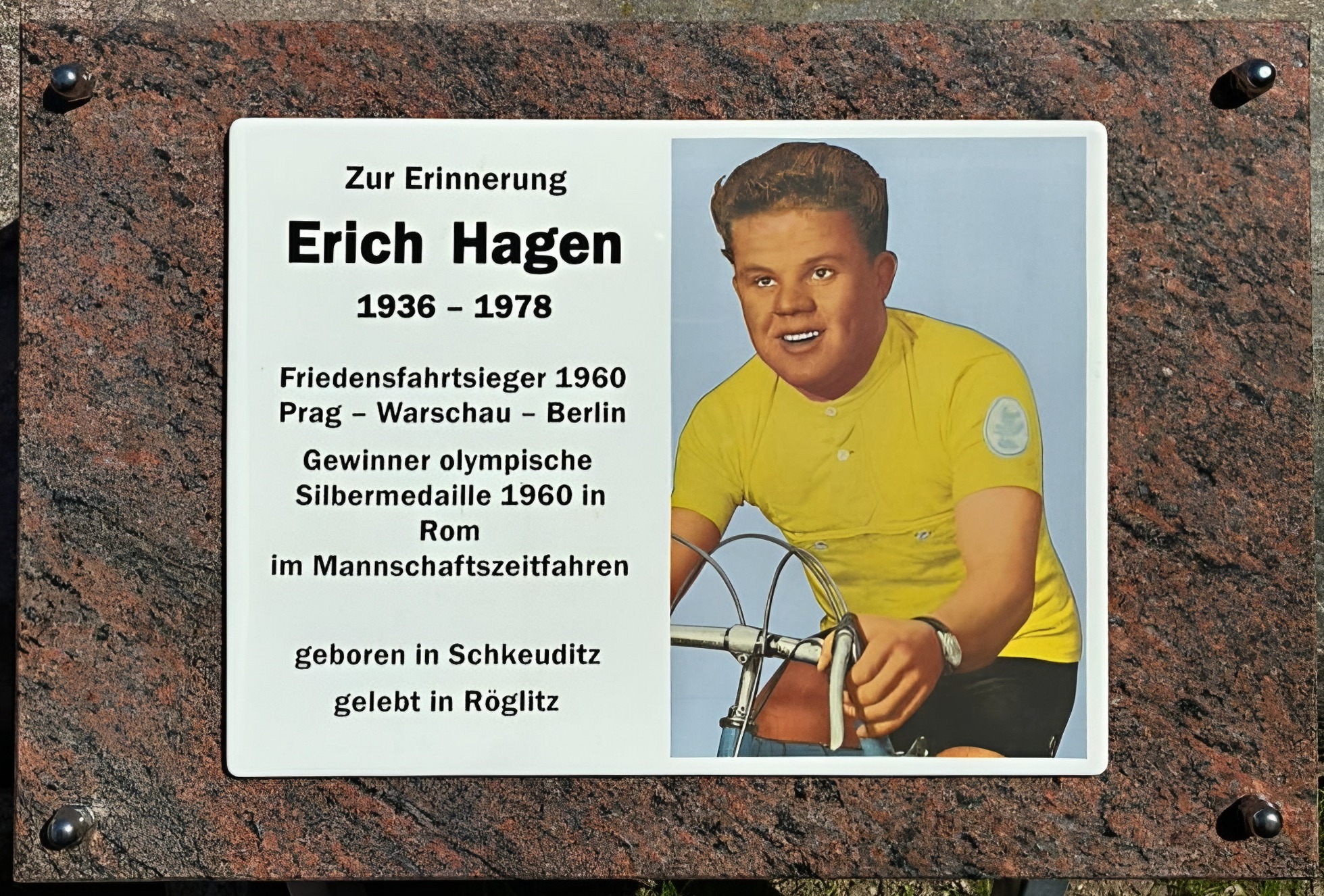 Gedenkstein für Erich Hagen