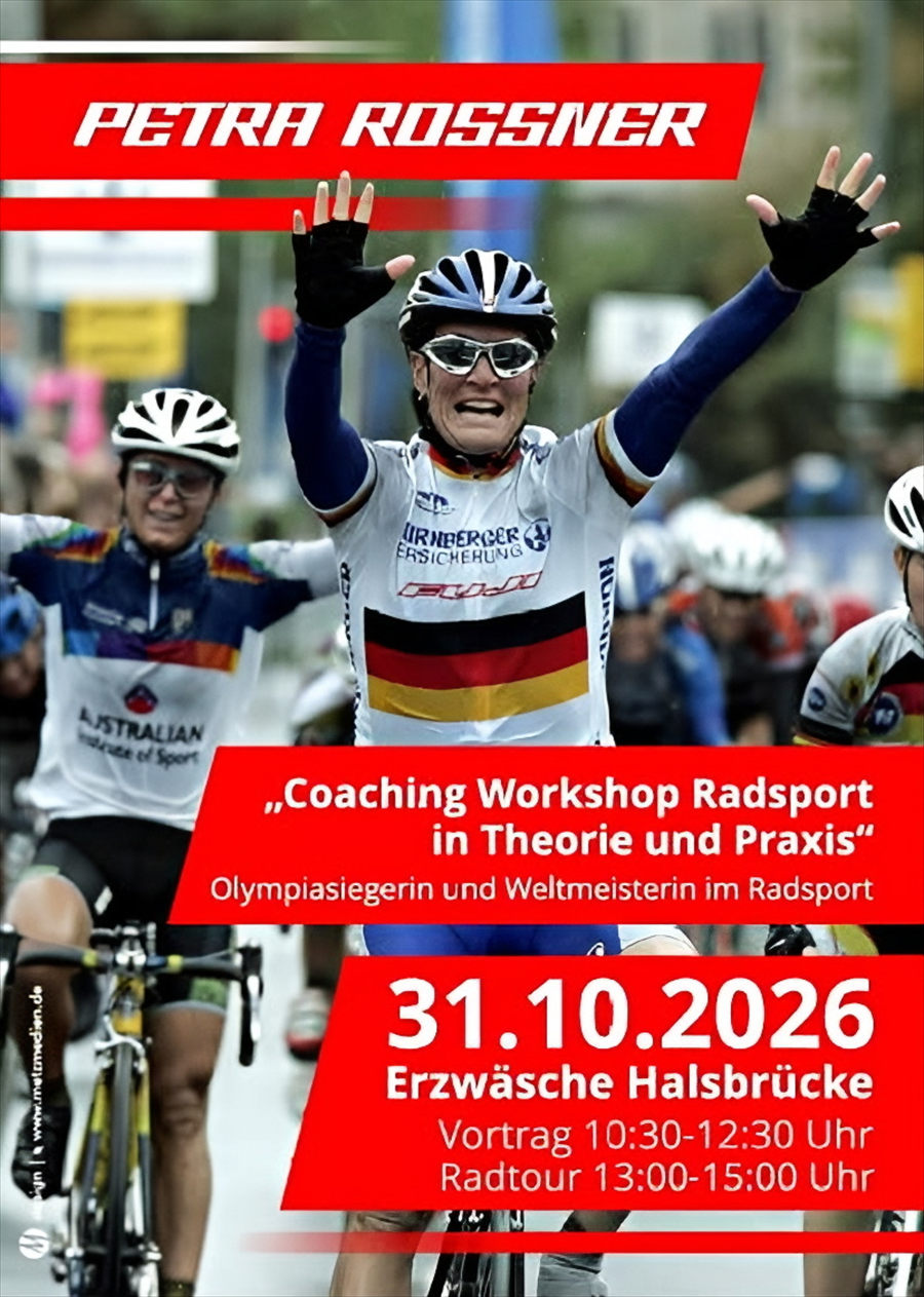 Veranstaltungsplakat für den Coaching Workshop mit Petra Roßner in Halsbrücke