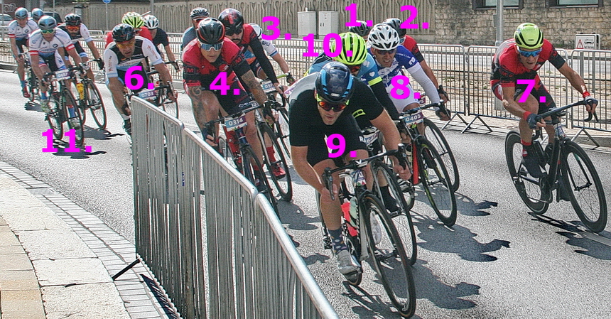 200m vor der Ziellinie
